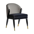 Scaun dining negru din catifea Trun Vical1