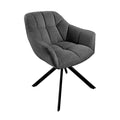 Scaun dining rotativ gri antracit Papillon Invicta Interior1