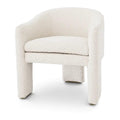 Scaun dining crem din poliester Pebbles Eichholtz - Poetic Store