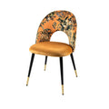 Scaun dining galben din catifea Boutique Invicta Interior - Poetic Store