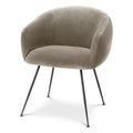 Scaun dining grej din catifea Elbury Eichholtz - Poetic Store