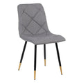 Scaun dining gri din poliester Dona IXIA - Poetic Store