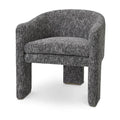Scaun dining negru din poliester Pebbles Eichholtz - Poetic Store