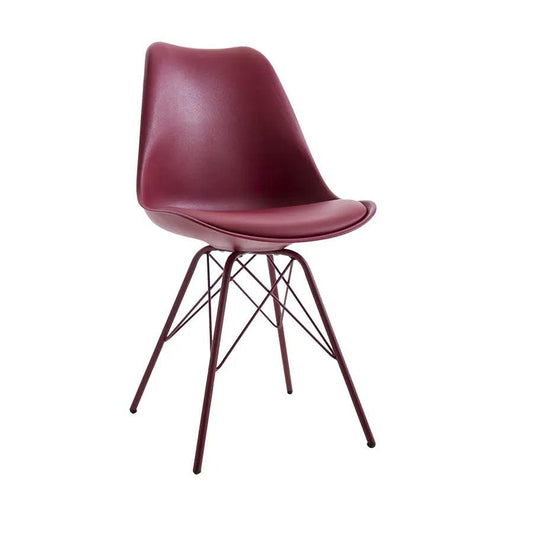 Scaun dining rosu Scandinavia Invicta Interior - Poetic Store