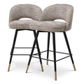 Set de 2 scaune de bar bej Small Cliff Eichholtz1