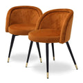 Set de 2 scaune dining orange Chloe Eichholtz1