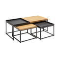 Set de 3 masute din MDF Loft Invicta Interior1