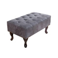 Taburet gri din poliester Chesterfield Invicta Interior1