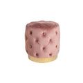 Taburet roz din catifea Baroque 35 Invicta Interior1