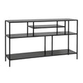 Comoda neagra din fier 130 cm Nordal