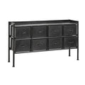 Comoda din fier negru cu 8 sertare Nordal