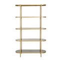 Raft din metal auriu si sticla 190 cm Nordal