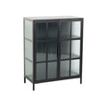 Vitrina neagra din metal Dura 102 cm Invicta Interior - Poetic Store
