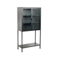 Vitrina neagra din metal Dura 150 cm Invicta Interior - Poetic Store