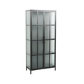 Vitrina neagra din metal Dura 180 cm Invicta Interior - Poetic Store