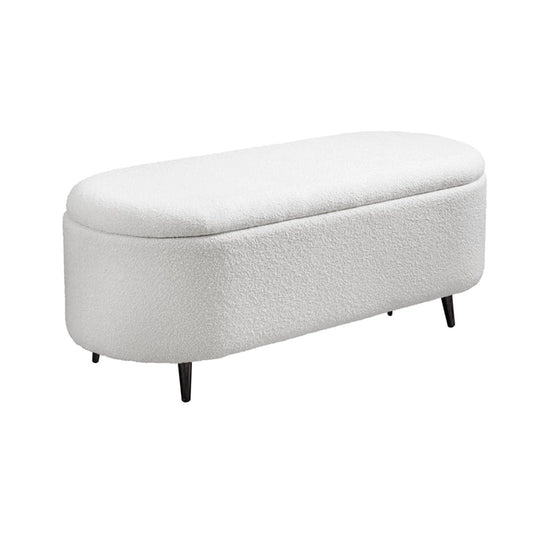 Banca alba din poliester boucle Voque