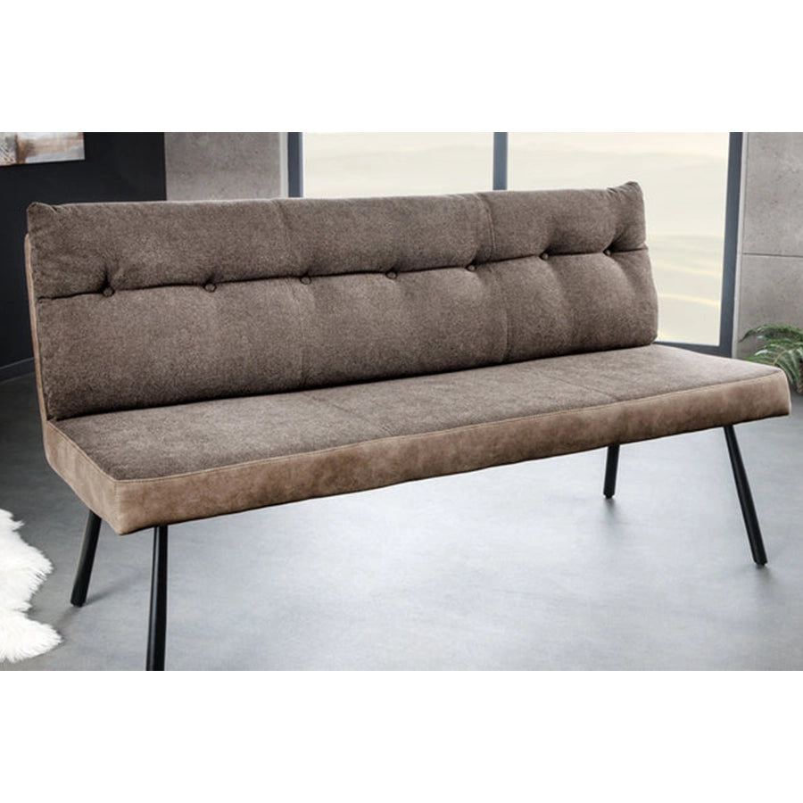Banca maro din catifea si tesut 160 cm Big George