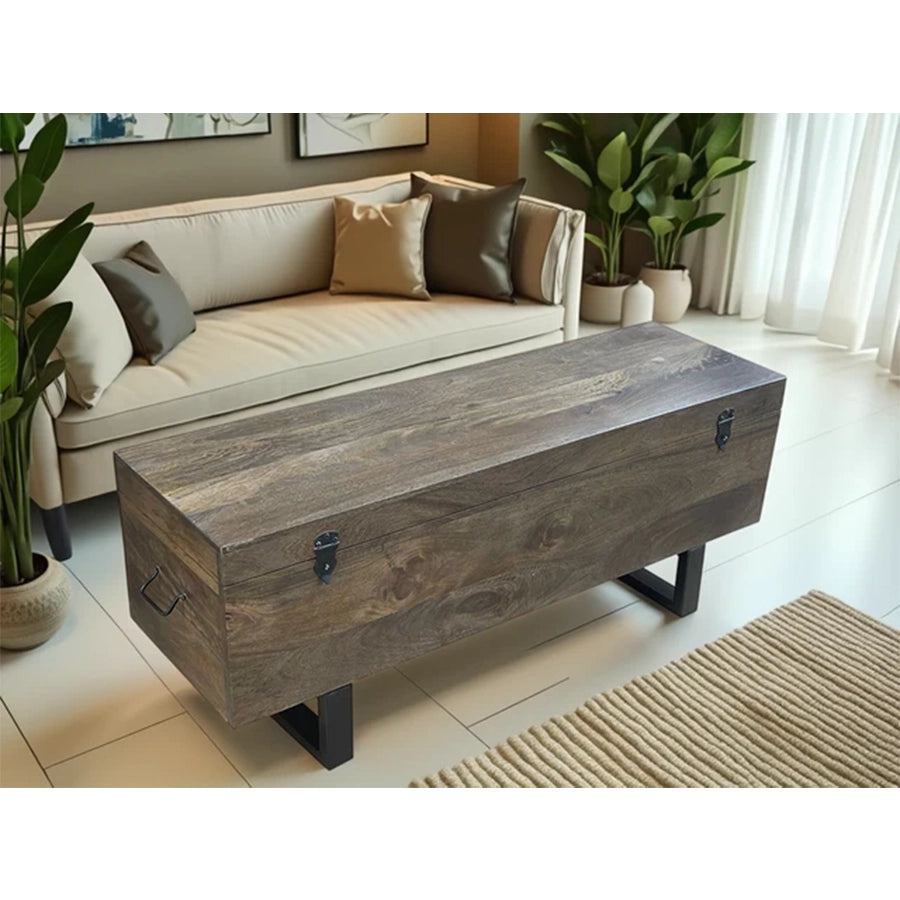 Banca maro din lemn de mango 115 cm Factory