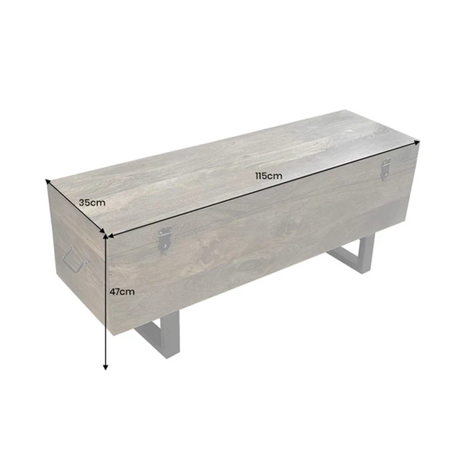 Banca maro din lemn de mango 115 cm Factory