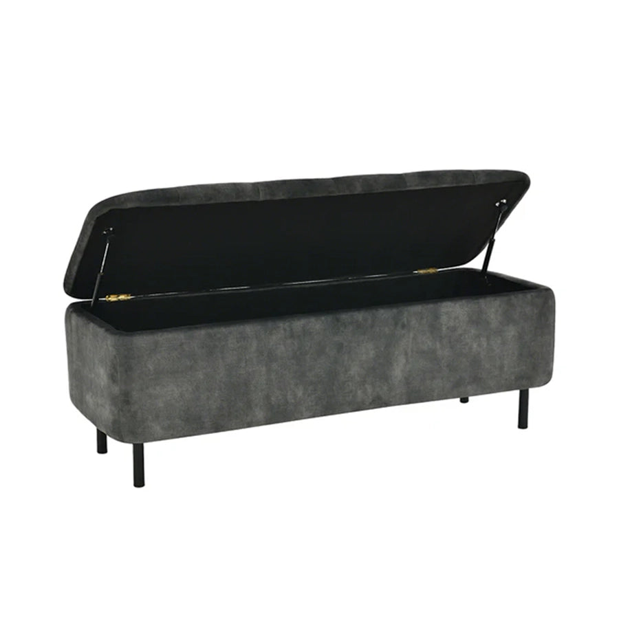 Banca verde inchis din catifea 120 cm En Vogue