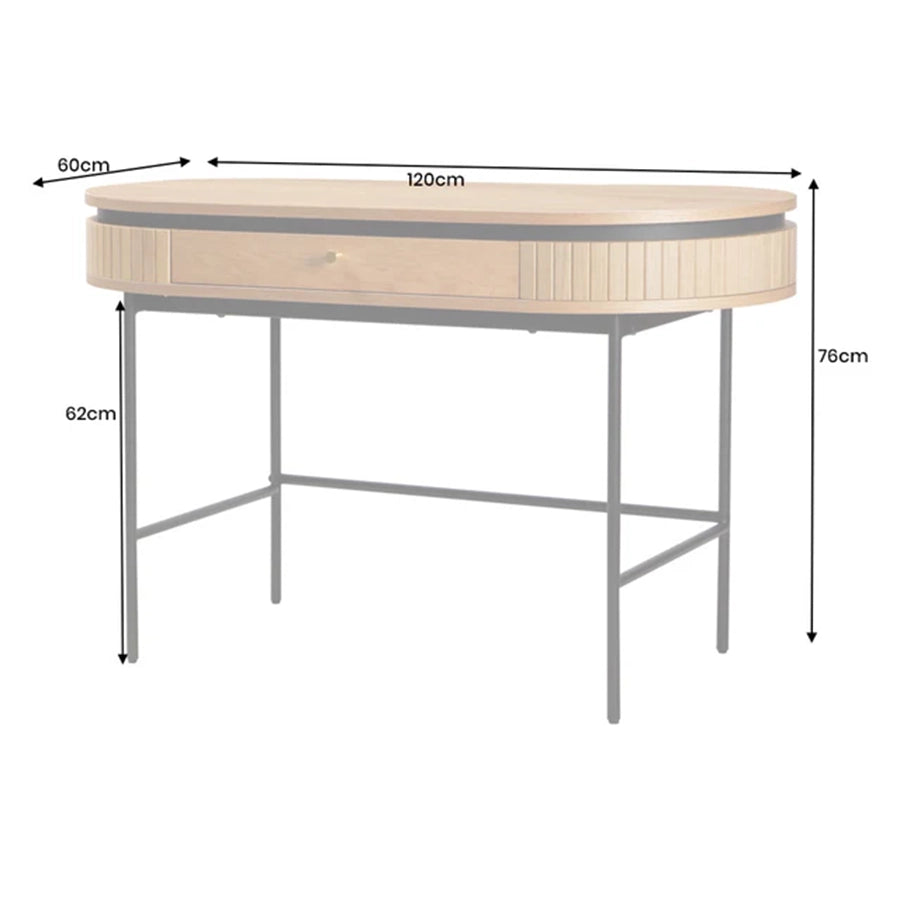 Birou maro din lemn 120 cm Atelier
