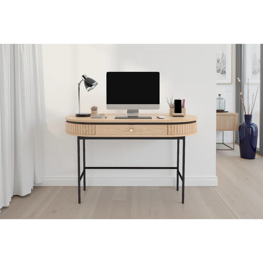Birou maro din lemn 120 cm Atelier