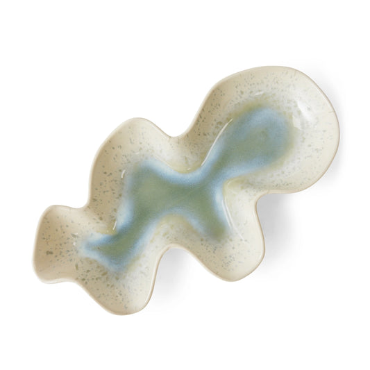 Bol multicolor de servit din ceramica Shell