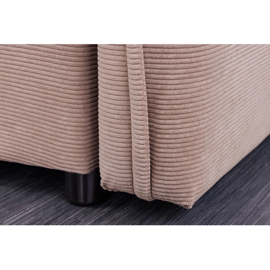 Canapea extensibila grej din poliester 215 cm Apertment