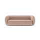 Canapea roz pentru 3 persoane Boucle Kate