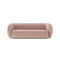 Canapea roz pentru 3 persoane Boucle Kate