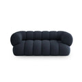 Canapea albastra din chenille 180 cm Koge