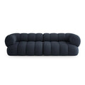 Canapea albastra din chenille 240 cm Koge
