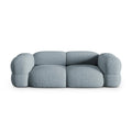 Canapea albastra din textil pentru 3 persoane Loretto