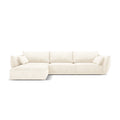 Canapea bej deschis cu colt din chenille 308 Kaelle Left