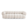 Canapea bej deschis din chenille 240 cm Koge
