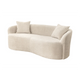 Canapea bej din material boucle 180 cm Elemental