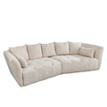 Canapea bej din poliester Royal Boucle