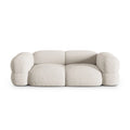 Canapea bej din textil pentru 3 persoane Loretto