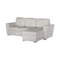 Canapea bej extensibila cu colt 245 cm Apartment