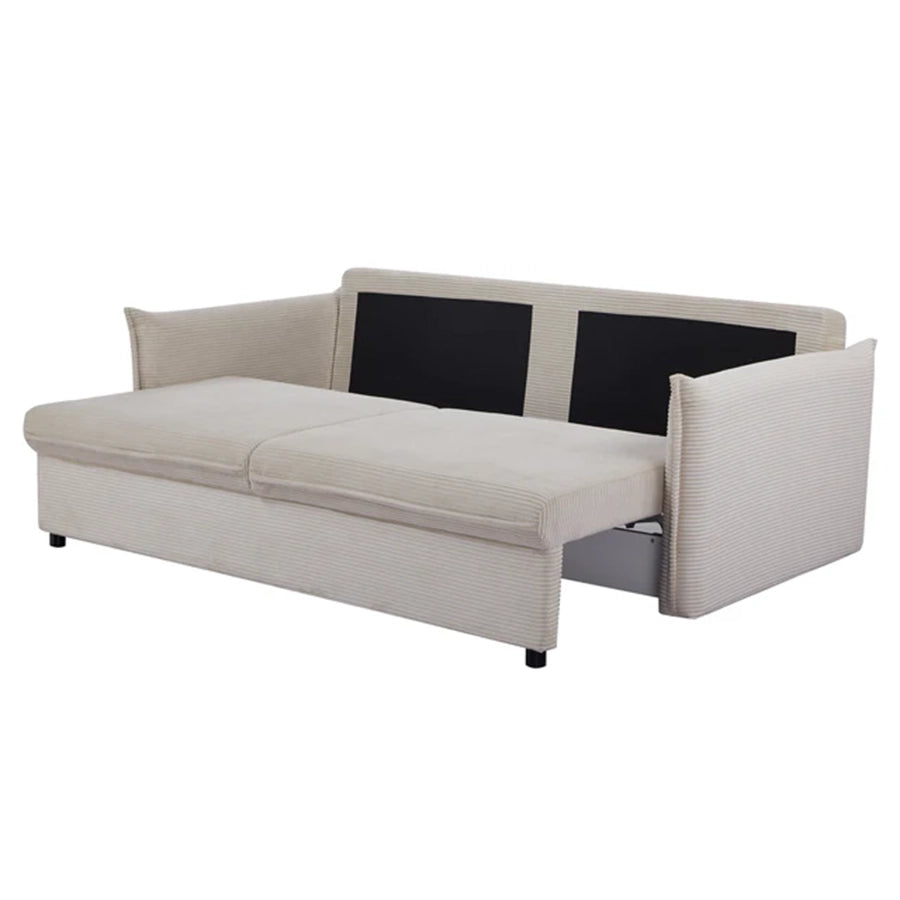 Canapea bej extensibila din poliester 215 cm Apartment