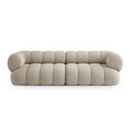 Canapea bej inchis din chenille 240 cm Koge