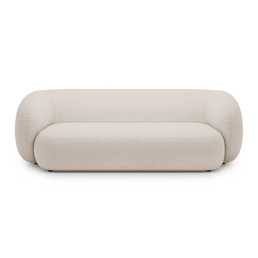 Canapea bej pentru 3 persoane Boucle Kate