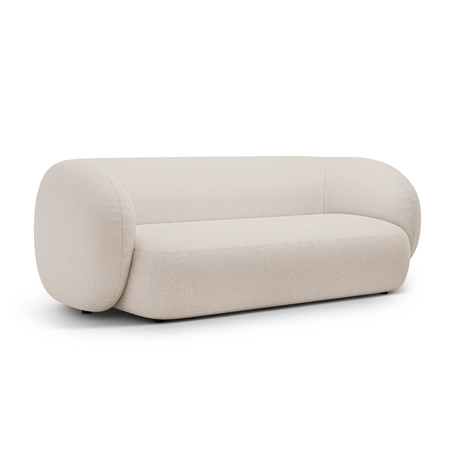 Canapea bej pentru 3 persoane Boucle Kate