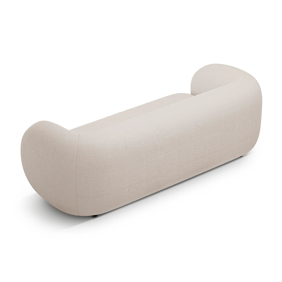 Canapea bej pentru 3 persoane Boucle Kate