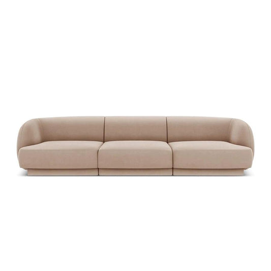 Canapea capucino pentru 3 persoane Miley - Poetic Store