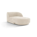 Canapea chaise ivory din chenille Miley Right
