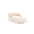 Canapea chaise ivory din chenille Miley Right