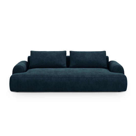 Canapea extensibila albastru petrol din catifea Bona