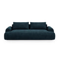 Canapea extensibila albastru petrol din catifea Bona