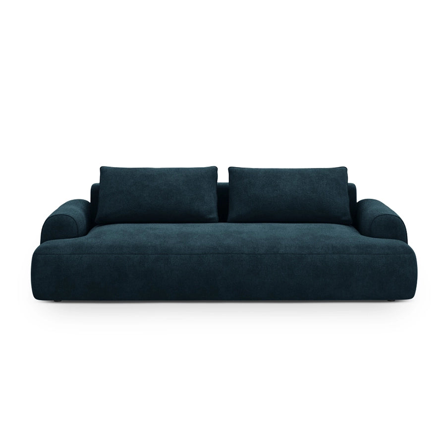 Canapea extensibila albastru petrol din catifea Bona